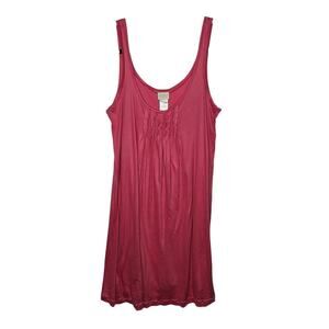 Hanro Micro Modal Nightgown Small Pintuck Nightie Pleated Lightweight Short Pink